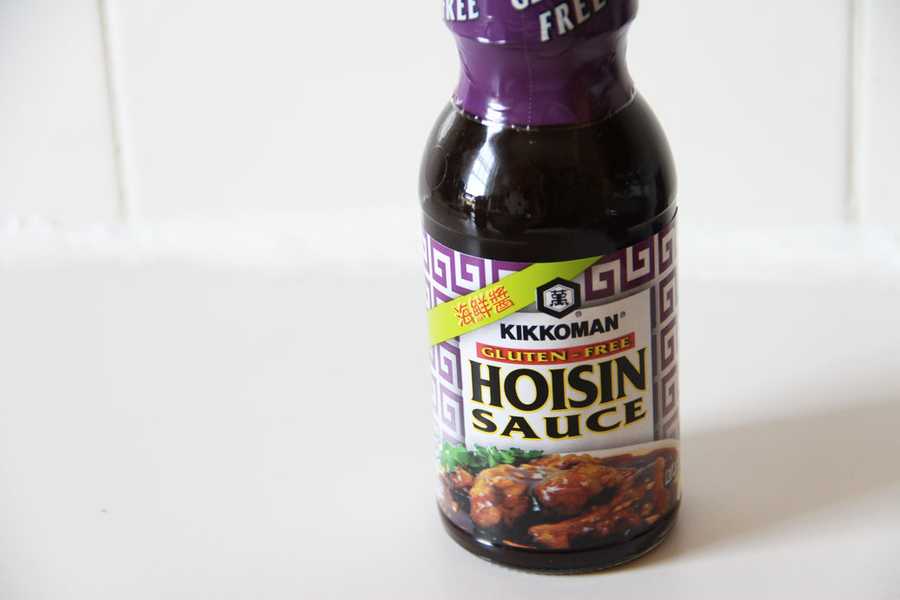 Cheung Fun Noodle Roll with Peanut Butter and Hoisin Sauce East Meets