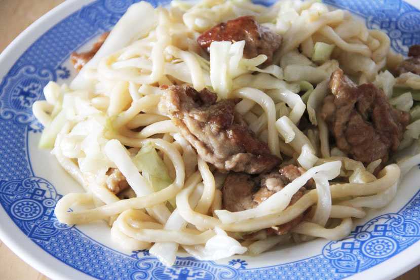 Shanghai Fried Pork and Cabbage Noodles East Meets Kitchen